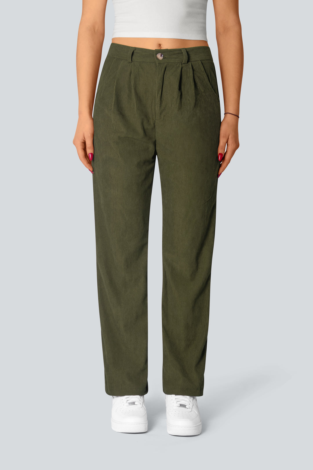 Casual corduroy trousers