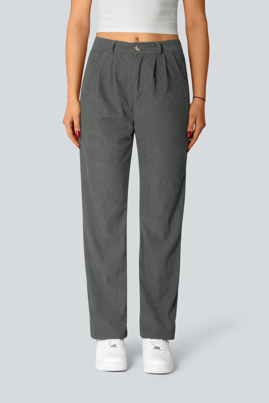 Casual corduroy trousers