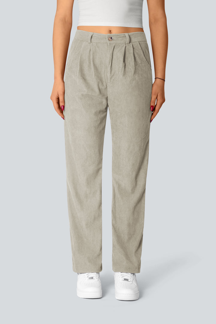 Casual corduroy trousers