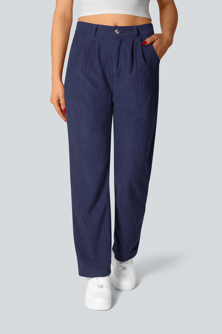 Casual corduroy trousers