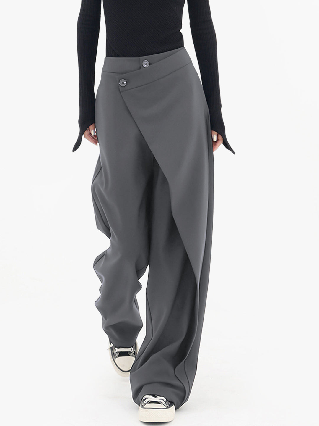 Asymmetrical Baggy Pants