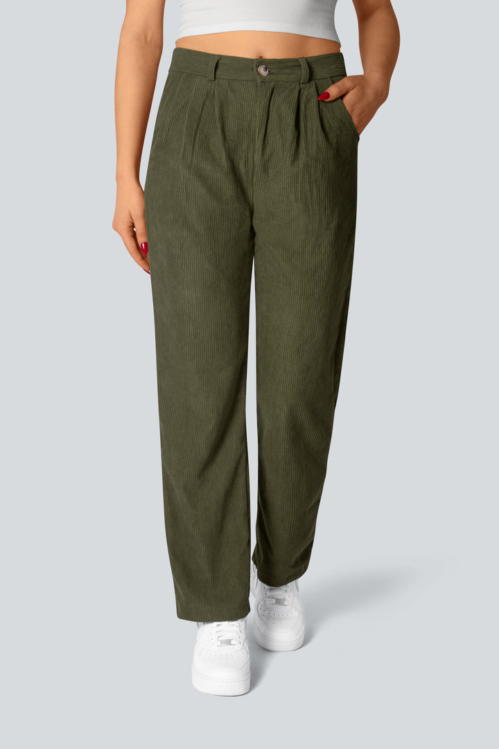 Casual corduroy trousers