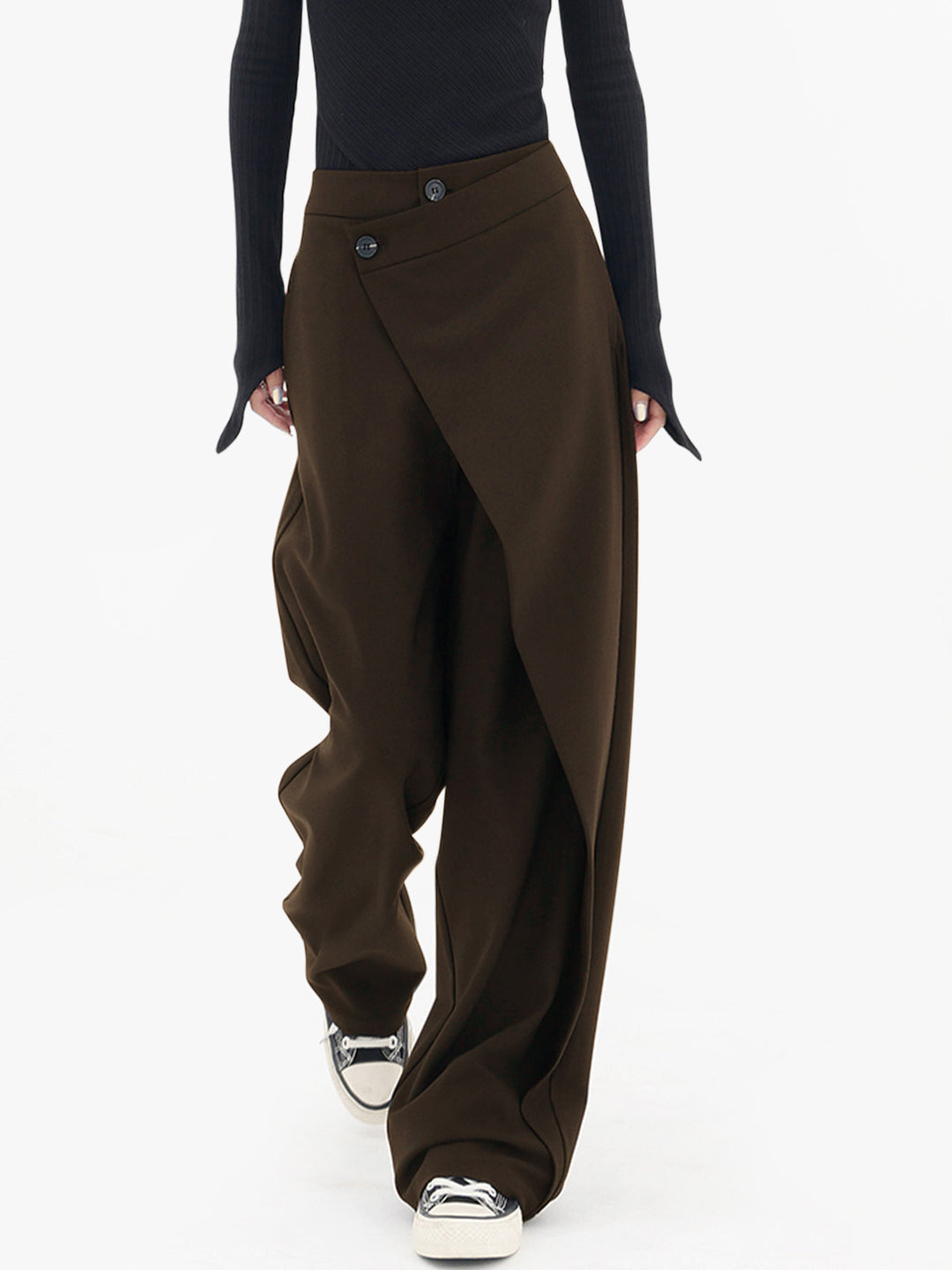 Asymmetrical Baggy Pants