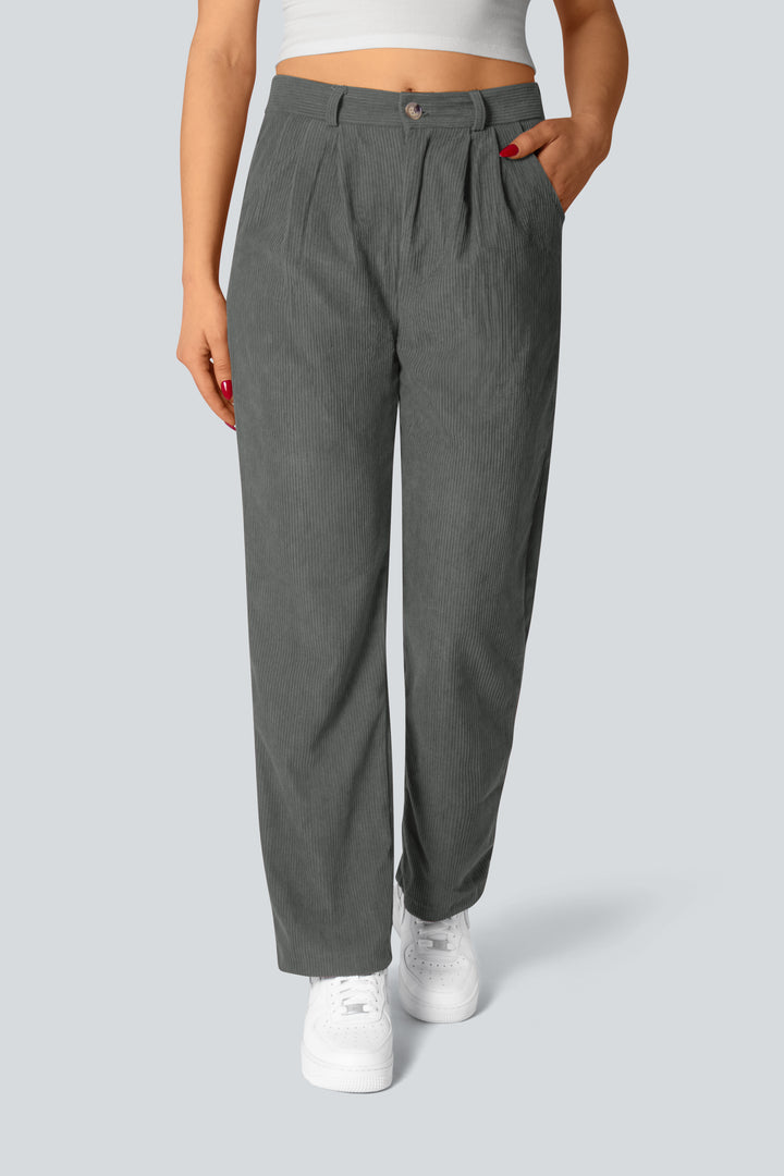 Casual corduroy trousers