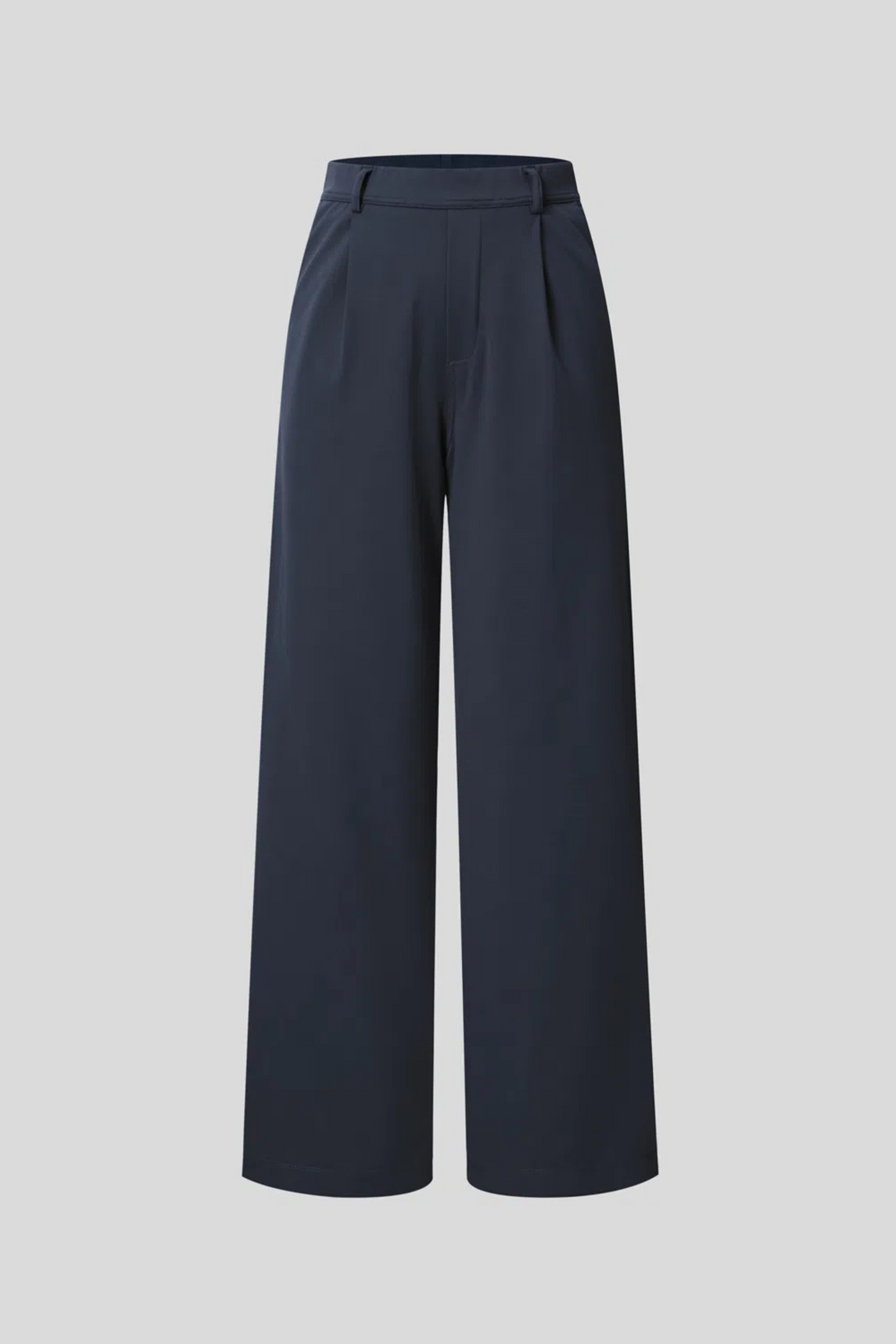 High Waisted Side Pocket Straight Leg Work Pants