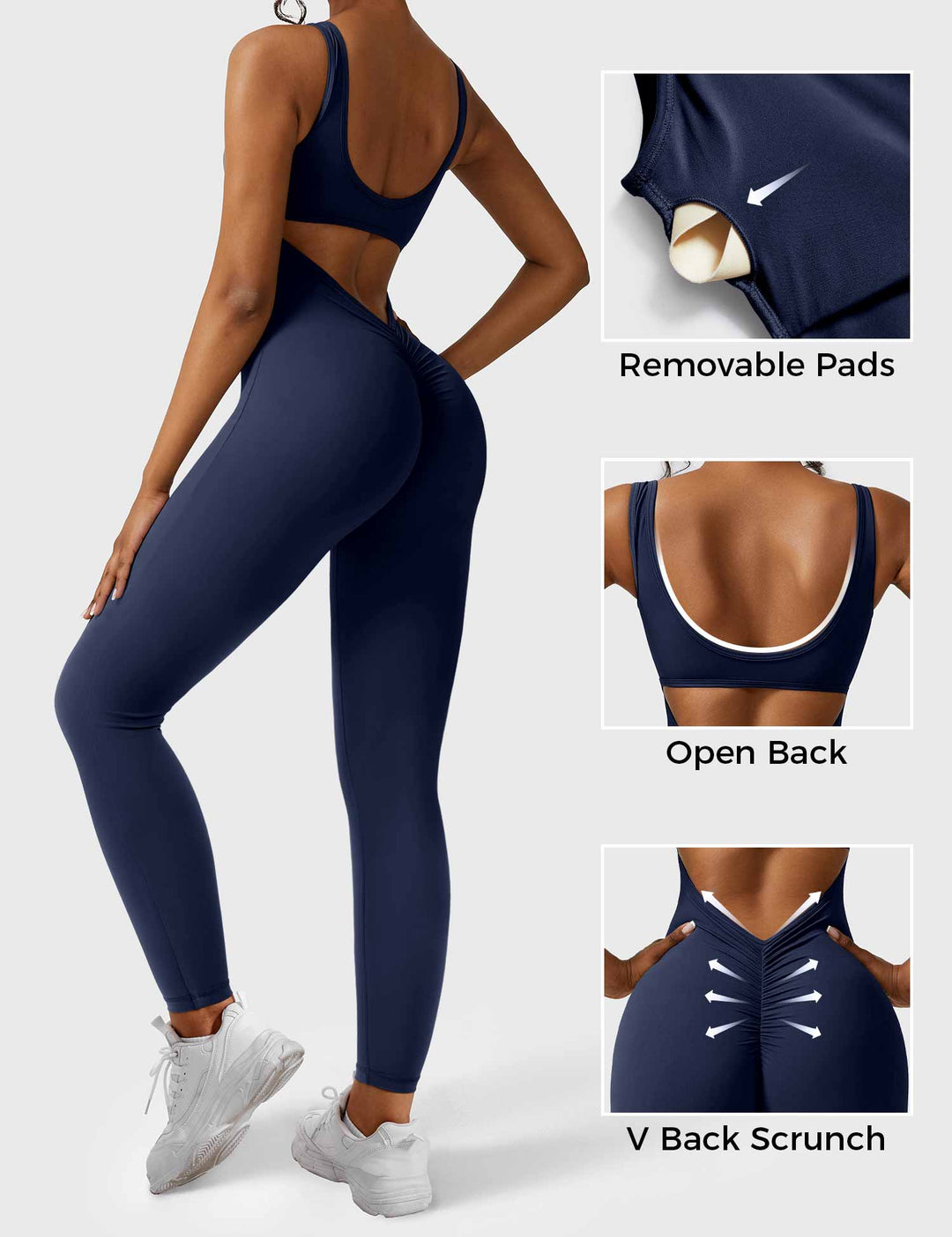 V-Back Jumpsuit