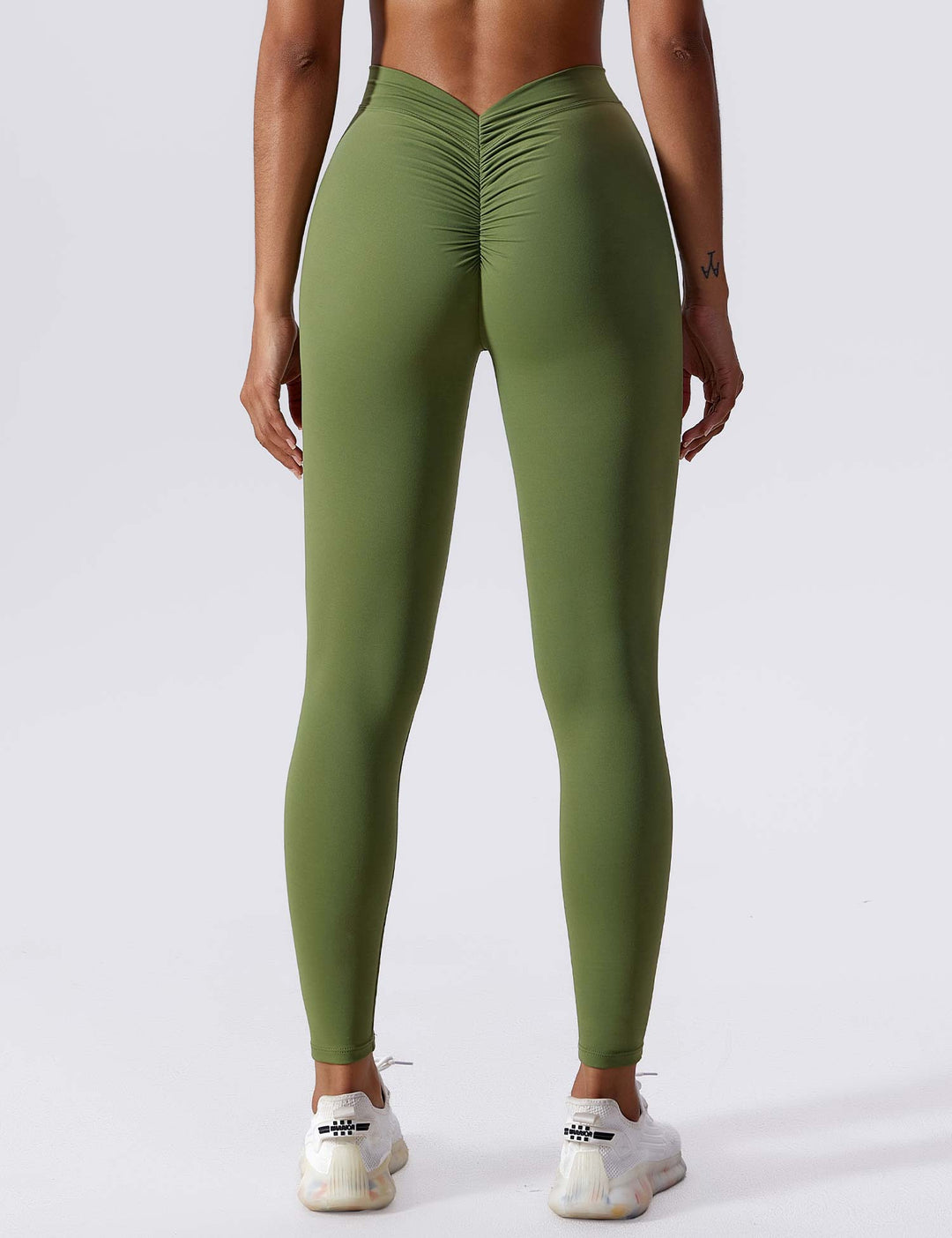 Aligna™ legging met ruches en V-rug