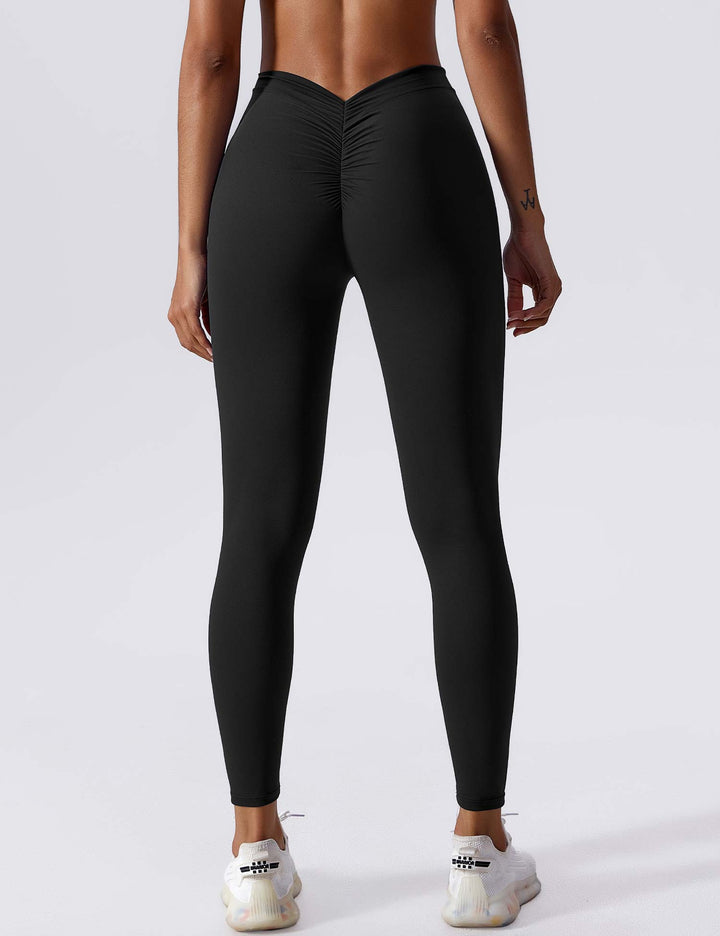 Aligna™ legging met ruches en V-rug