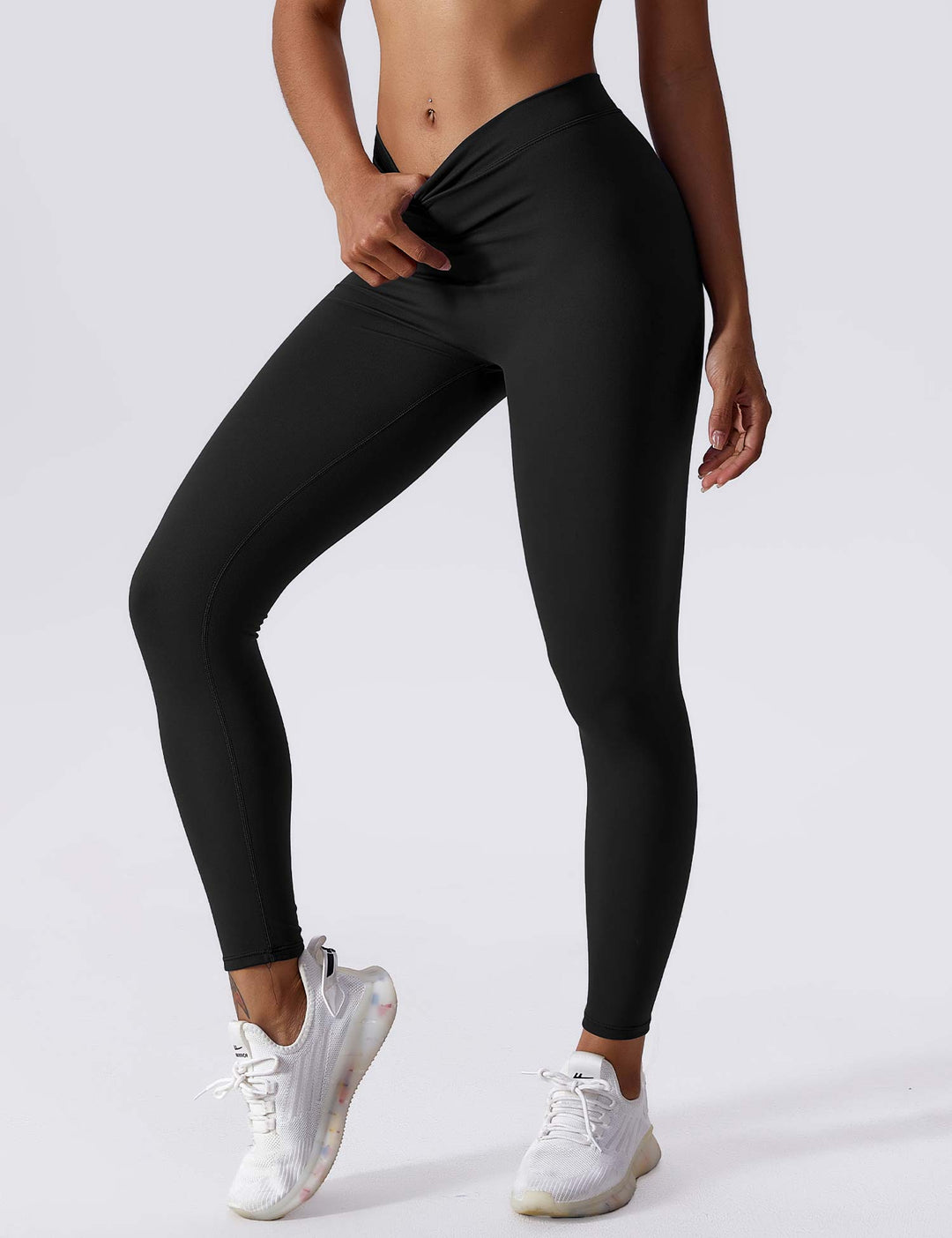 Aligna™ legging met ruches en V-rug