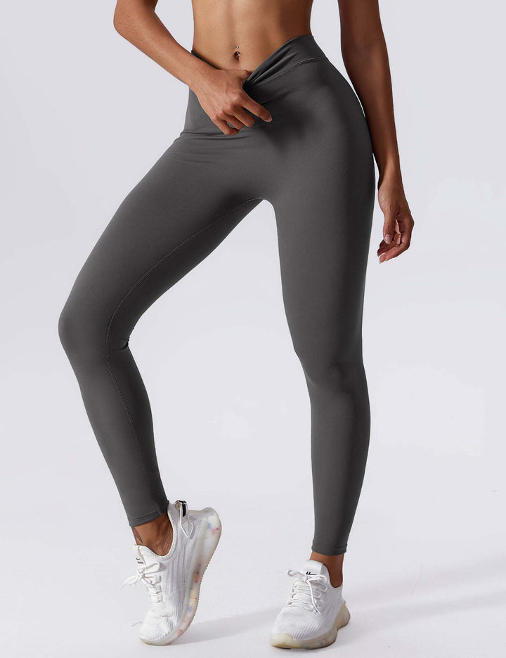 Aligna™ legging met ruches en V-rug