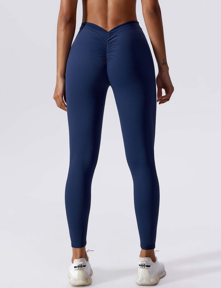 Aligna™ legging met ruches en V-rug